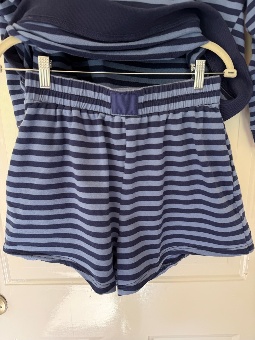 Two-Piece Matching Set Navy and Light Blue So Trendy! 97% cotton - Picture 7 of 9